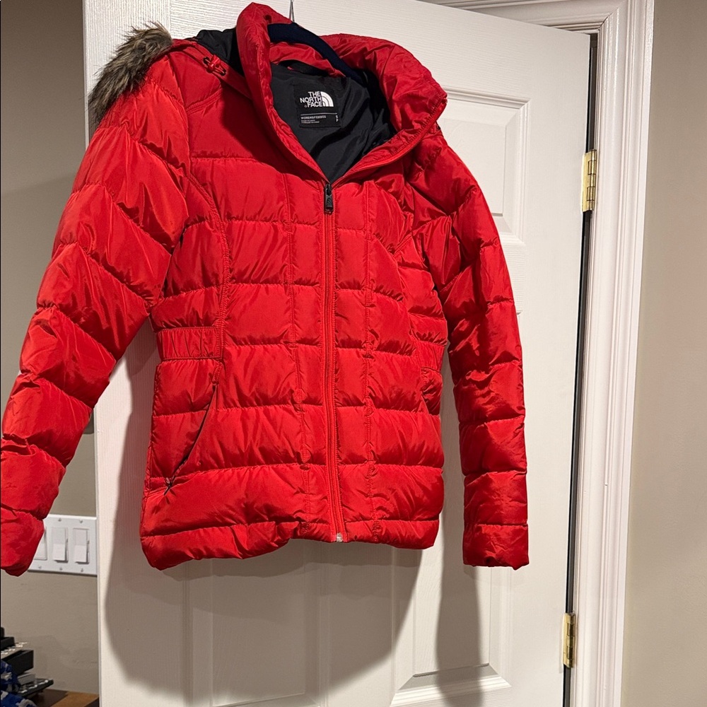 The North Face Fiery Red Puffer Jacket
